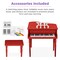 Best Choice Products Kids Classic 30-Key Mini Piano w/ Lid, Bench, Folding Music Rack, Song Book, Stickers